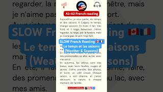 SLOW FRENCH READING | A1-A2 French | French for beginners | Learn French #frenchforbeginner #lfwj