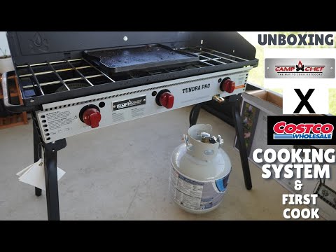 Camp Chef Tundra Pro cooking system and griddle combo... Unboxing & first cook