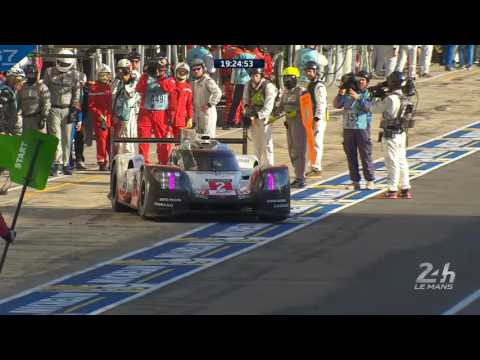 Thumbnail for 24 Heures du Mans 2017 - 19 h 30, la Porsche 919 Hybrid #2 reprend la piste by Porsche 919 Hybrid