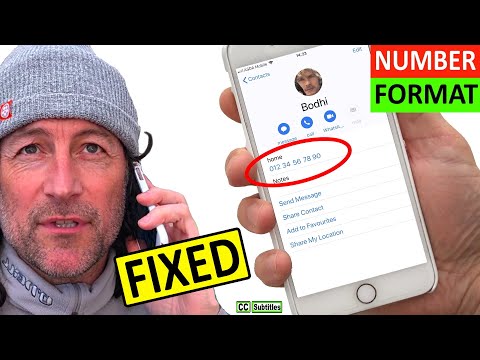 iPhone contacts space between numbers fix - iPhone contacts incorrect format fix Video