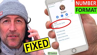 iPhone contacts space between numbers fix - iPhone contacts incorrect format fix