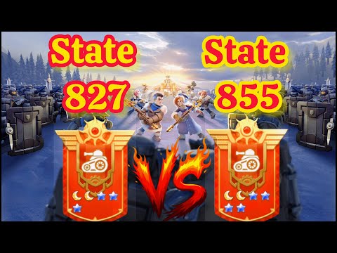 Whiteout Survival | State 827 vs State 855 Castle Battle Live | #whiteoutsurvival