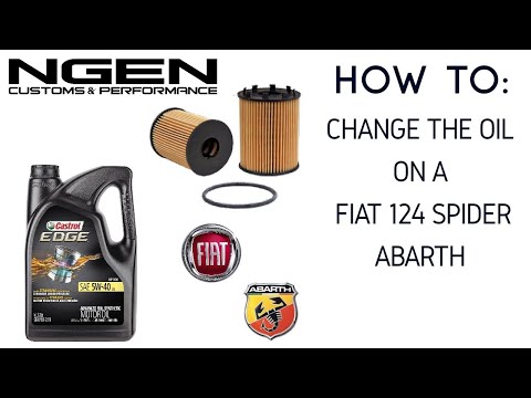 OIL AND FILTER CHANGE on a Fiat 124 Spider Abarth - HOW TO!