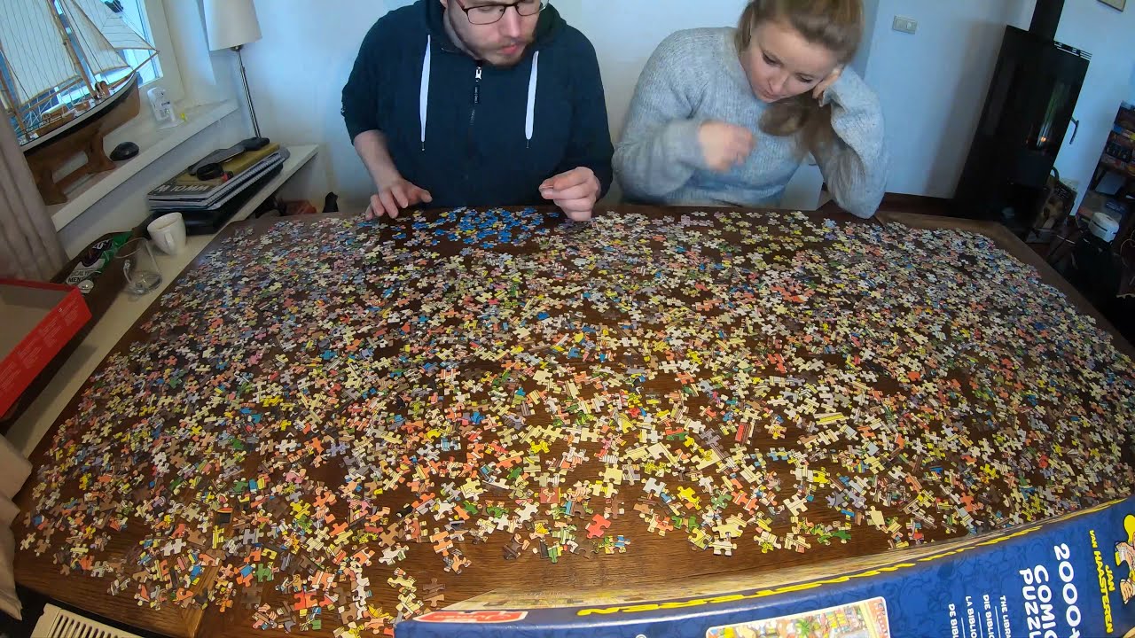 Jan van Haasteren ‑ The Library Puzzle (2000 pieces) Timelapse