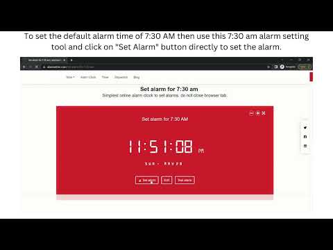 Set Alarm For 730 Am