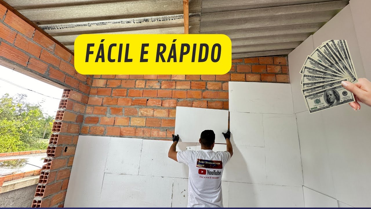 Economia e Qualidade: Reboco Econômico com Placas de Isopor
