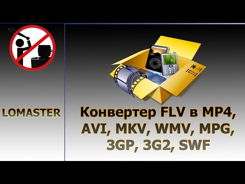 Конвертер FLV в MP4, AVI, MKV, WMV, MPG, 3GP, 3G2, SWF