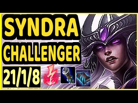 SERTUSS (SYNDRA) - 21/1/8 KDA MID CHALLENGER GAMEPLAY - EUW
