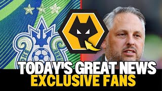 🟡⚫GET READY FANS GREAT NEWS TODAY’S WOLVES
