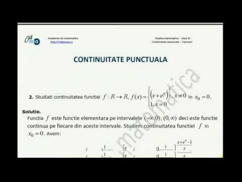 XI-Analiza matematica-Continuitate punctuala-Exersare