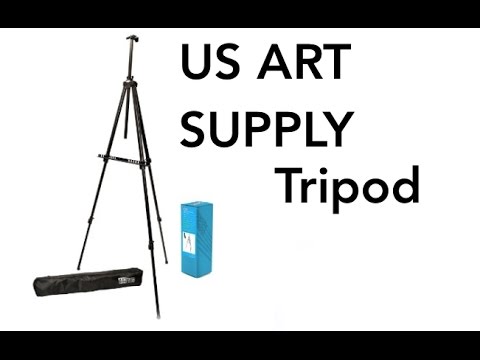 US Art Supply Big Sur 80 inch X-Large Aluminum Tripod Field and Display Easel
