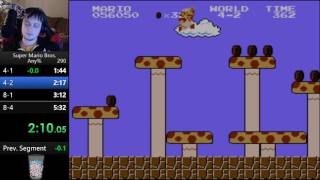 Super Mario Bros. any% speedrun in 5:22