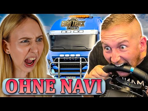 BLIND von OSLO nach LONDON: ETS 2 ohne NAVIGATION