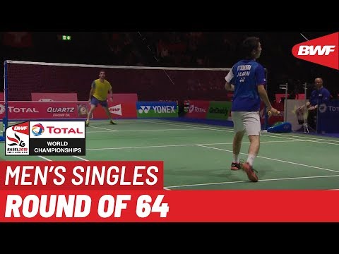 R64 | MS | Pablo ABIAN (ESP) vs. Kanta TSUNEYAMA (JPN) [13] | BWF 2019