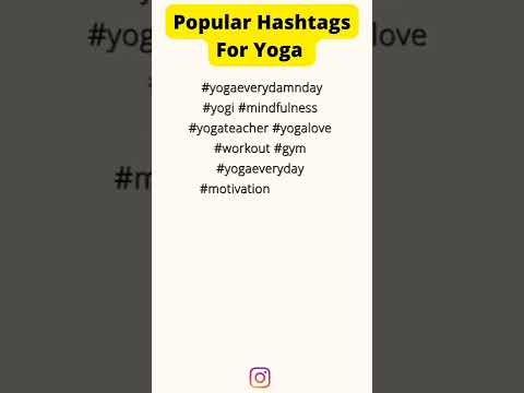 Popular Hashtags For Yoga