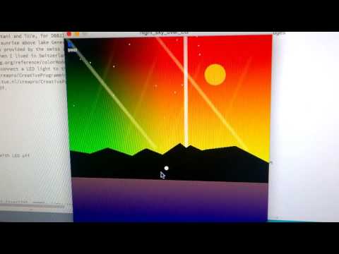 Creapro 2015: Night Sky over Lake Geneva by Vilma Catani