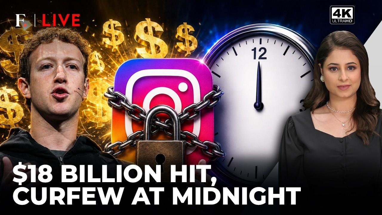 Meta's $18 Bn Settlement Brings Midnight Instagram & Facebook Curfew for Teens | Firstpost Live |4K