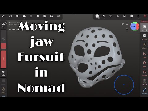 Sculpting a Fursuit base with a Moving Jaw in Nomad for 3D printing