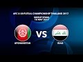 M25 AFGHANISTAN vs IRAQ - AFC U-20 Futsal Championship Thailand 2017