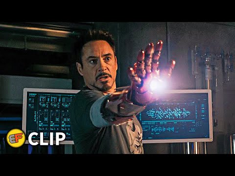 Tony Stark vs Captain America - Creating Vision Scene | Avengers Age of Ultron 2015 Movie Clip HD 4K