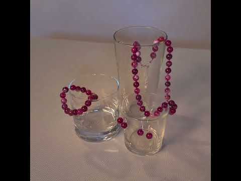 фото агат-натуральный камень бусы браслет чокер серьги оберег красная нить от сглаза с камнем 0