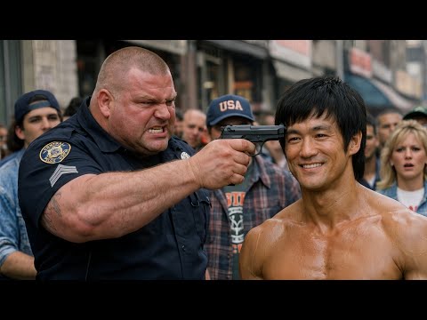 300lb Cop Grabbed Bruce Lee In Front Of A Crowd - "TRY ME... I DARE YOU!"... But He Smile And