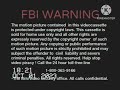 FBI WARNING Screen Canadian 2001 Logo
