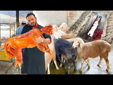 Dum Pukht Recipe | Whole Lamb Roast With Kabuli Pulao | Pakistan Street Food | Khaddi Kabab Recipe