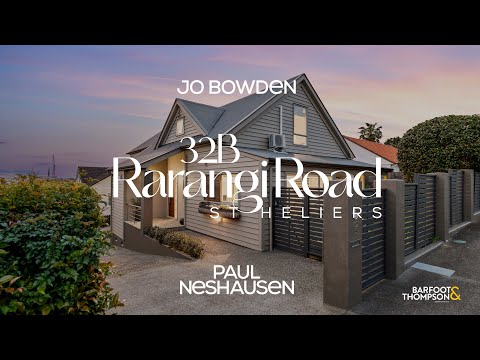 SOLD - 32B Rarangi Road, St Heliers - Jo Bowden and Paul Neshausen