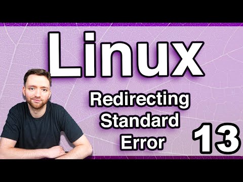 Redirecting Standard Error Linux Tutorial 13