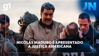 Nicolás Maduro é apresentado à justiça americana