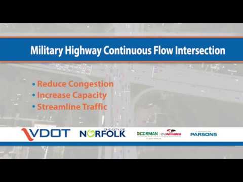 VDOT: Military Highway Continuous Flow Intersection