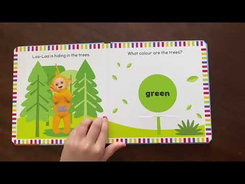 #Teletubbies: My First Colours Lift-the-Flap, #storybook reading #baby book