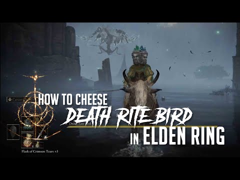 How to Cheese Death Rite Bird at Liurnia of the Lakes in Elden Ring (Easy Kill)