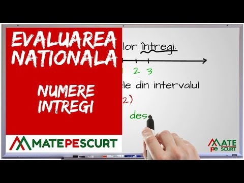 Evaluarea Nationala - Numere intregi