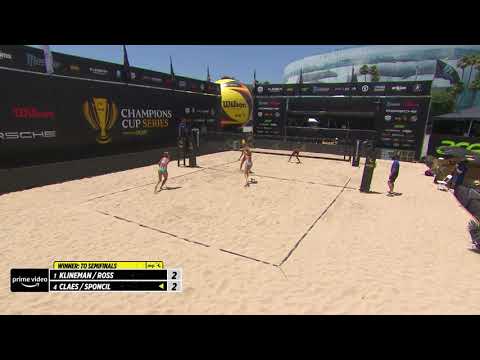Kelly Claes Rejects April Ross With A Hard Block | Wilson Cup