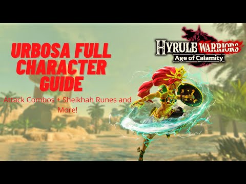 Urbosa COMPLETE Moveset (Attack Combos, Sheikah Runes, and More!) - Hyrule Warriors Age of Calamity