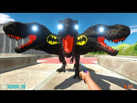 DEATH RUN ANCIENT vs HYDRA BATMAN T-REX - Animal Revolt Battle Simulator