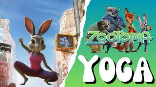 🐰🦊 Zootopia Yoga 🦊🐰 | Calming Yoga for kids | Kids Yoga | Yoga Brain Break | Spring  Yoga