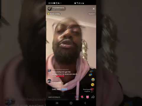 Rinsa Malone rapping on tiktok live