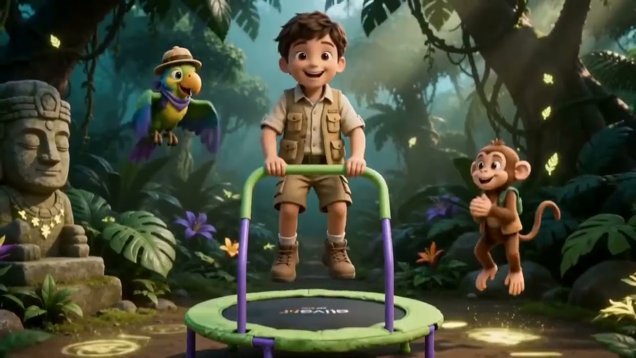 Ativafit 36" Trampoline Series: JUNGLE QUEST
