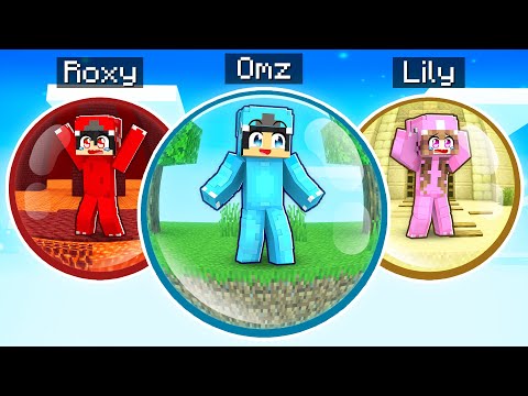 Omz Fan - Omz TRAPPED in a BUBBLE in Minecraft! - Parody Story(Lily, Roxy and Crystal)
