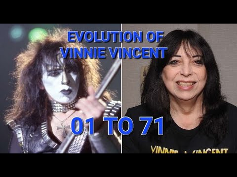 EVOLUTION OF VINNIE VINCENT FROM 01 TO 71 YEARS OLD