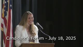 Candidates Forum July 18 2025