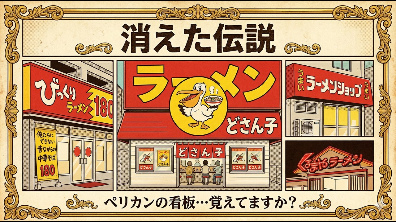 ペリカンの看板、覚えてますか？昭和で大人気だった消えた伝説のラーメン店5選