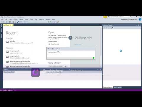 How to create a new project in ASP NET MVC C# Visual Studio 2017