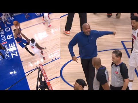 KAT INSANE clutch buckets then JB Bickerstaff storms court after no call on final play