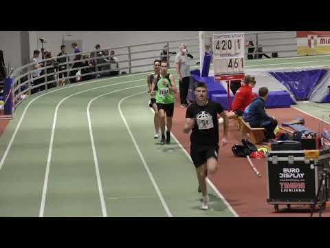 800m [M], I. skupina, Jure Čutura i Vito Carlo Fadini - Dvoransko PH za juniore i juniorke 2022