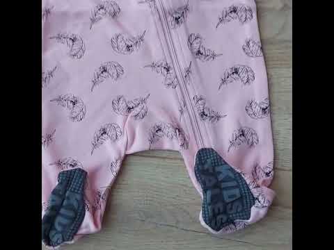 Человечек комбинезон для новорожденных на молнии розовый - фото 1 - id-p1433689062