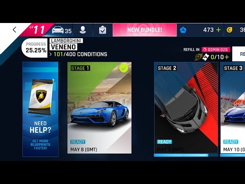 Asphalt 9 Special Event- Lamborghini Veneno Stage 1